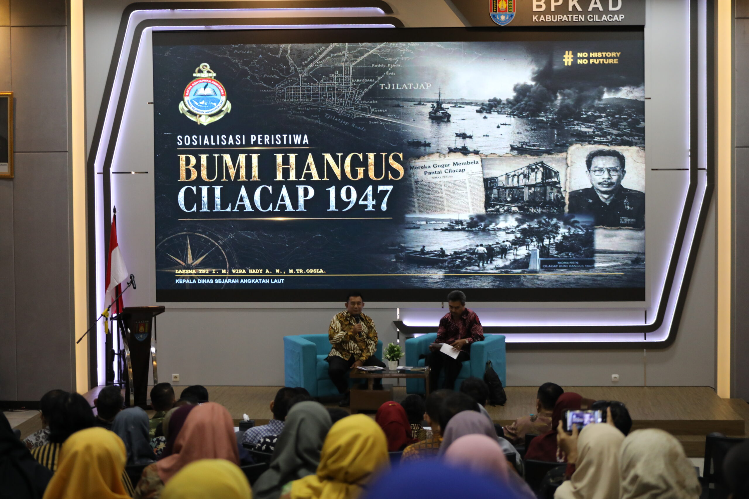Kejari Cilacap Hadiri Sosialisasi Sejarah Bumi Hangus Cilacap 1947 untuk Perkuat Wawasan Kebangsaan